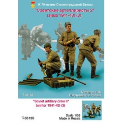 Soviet artillery crew II (winter 1941-43) (3) 1/35