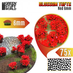Touffes de Fleurs Rouges 6mm / Blossom Tufts Red 6mm