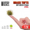 Touffes d'herbe Vert Sec  / Grass Tufts Dry Green XXL - 22mm