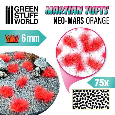 Touffes d'herbe martienne Neo-Mars Orange Martian Tufts