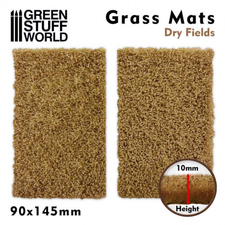 Découpe de Tapis d'Herbe Champs Secs / Grass Mat Cut Outs Dry Fields