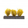 3 Buissons Jaune Clair / Light Yellow Bushes 4-5cms
