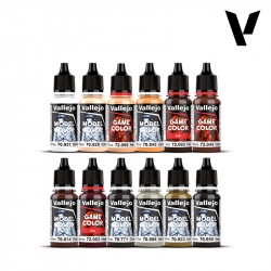 Essential Paint Set by Squidmar Miniatures 12 colors & 1 figure