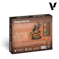 Fantasy Paint Set by Squidmar Miniatures 12 colors & 1 figure