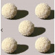 Rubber Sponge Balls White 5 pcs Diamètre 25 mm