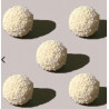 Rubber Sponge Balls White 5 pcs   Diamètre 25 mm