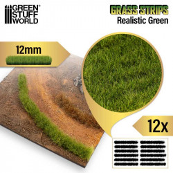 Bandes de gazon Brun sec 12mm Dry Brown Grass Strips