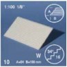 Escaliers / Tread plates, slope  34°, white 1/100