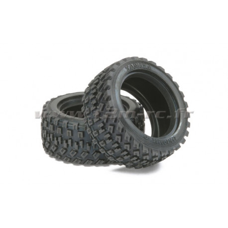 Set de 2 Pneus 60D Rally Block Tire (2 pces) 1/10