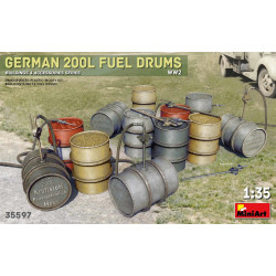 German 200 Liter Fuel Drum Set 1/35