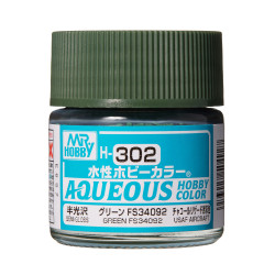 HC H302 Hobby Aqueous Color Green satiné /Semi gloss Green FS34092