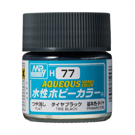 Hobby Aqueous Color Noir de pneu mat /  Flat tire black