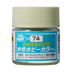 Hobby Aqueous Color Vert oeuf de canard satiné /  Sky duck egg green semi gloss