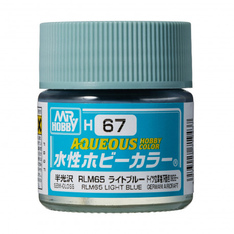 Hobby Aqueous Color bleu clair satiné /  Light blue semi gloss RLM65