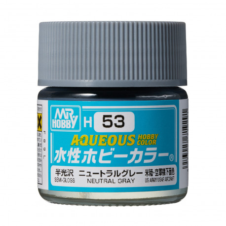 Hobby Aqueous Color Gris neutre satiné / Neutral gray semi gloss