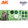 Wargame Color Set Emeralds and Green Gems