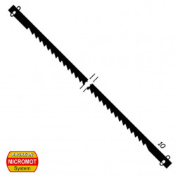 12 lames de scie denture grossière bois tendre & dur / Standard scroll saw blades with pin ends. 127mm. Coarse-toothed