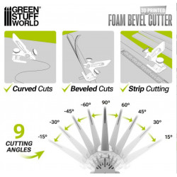 Foam bevel cutter
