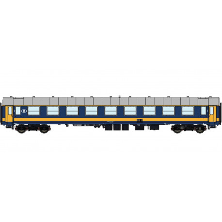 Voiture I4 A9, bleu/jaune, Benelux, toit gris./ blauw/geel, Benelux, grijs dak..Ep.IVb