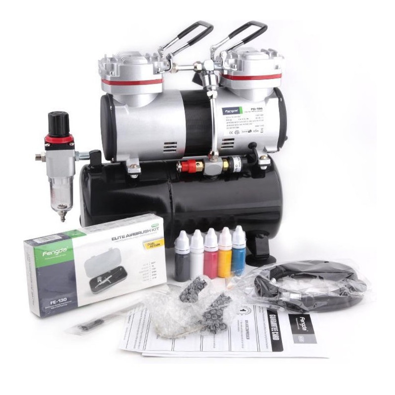 Airbrush Complete Starter Set (compressor, airbrush & accessories)