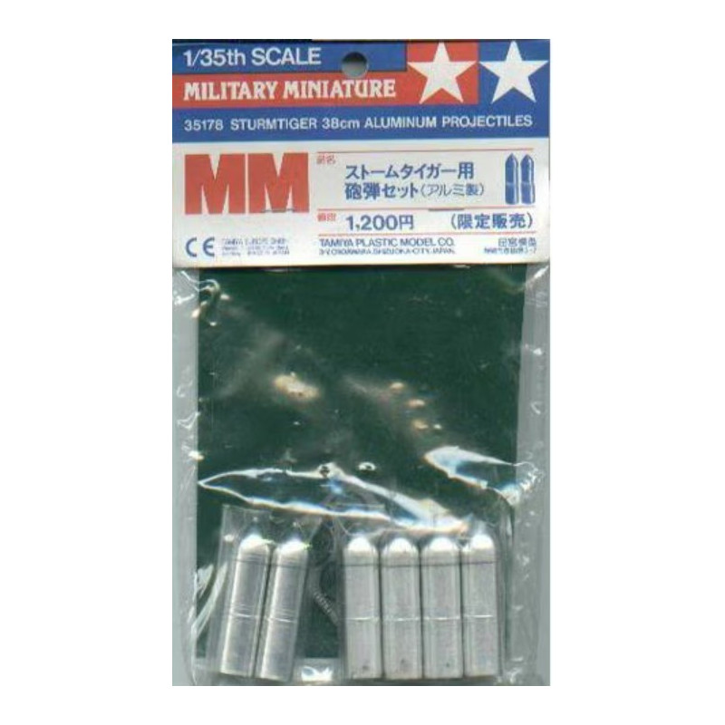 Sturmtiger Aluminium Projectiles 38cm 1/35