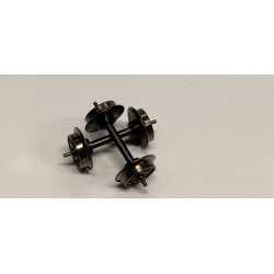 2 DC Wheel Set 9 mm * 25,4 mm H0