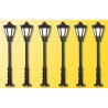 5+1 Lanterne noire/ Park lamp, black H56mm H0