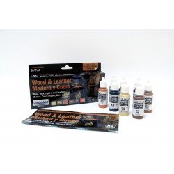 Model Color Bois et Cuir / Wood & Leather Effects (8*17ml)
