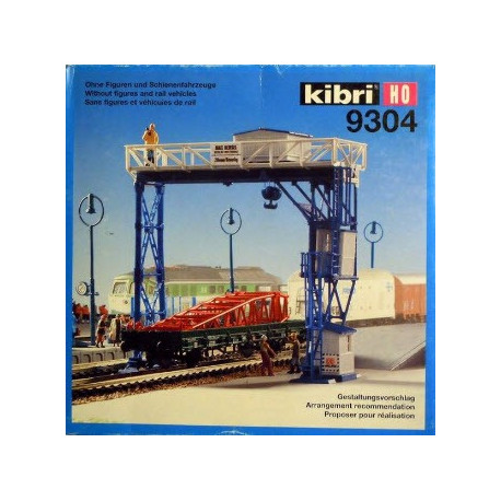 Grue de chargement avec wagon plat / Gantry crane w/ flat car H0