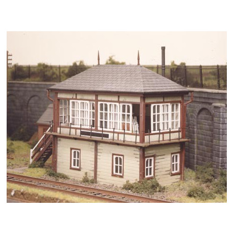 Poste d'aiguillage / Midland Signal Box (130mmx50mm) H0