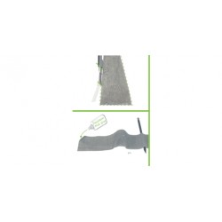 Rue pavée "vieille ville" droite / Old City Cobblestone Straight Street, 1 segment H0